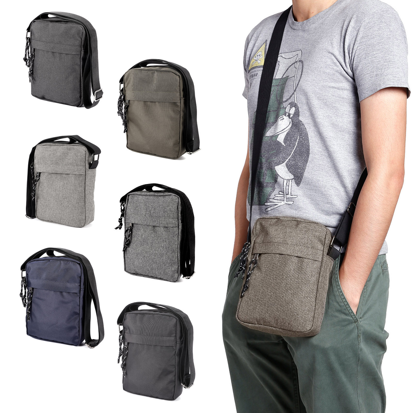 Men&#39;s Cross Body Shoulder Casual Messenger Bag Satchel School Military Handbag | eBay