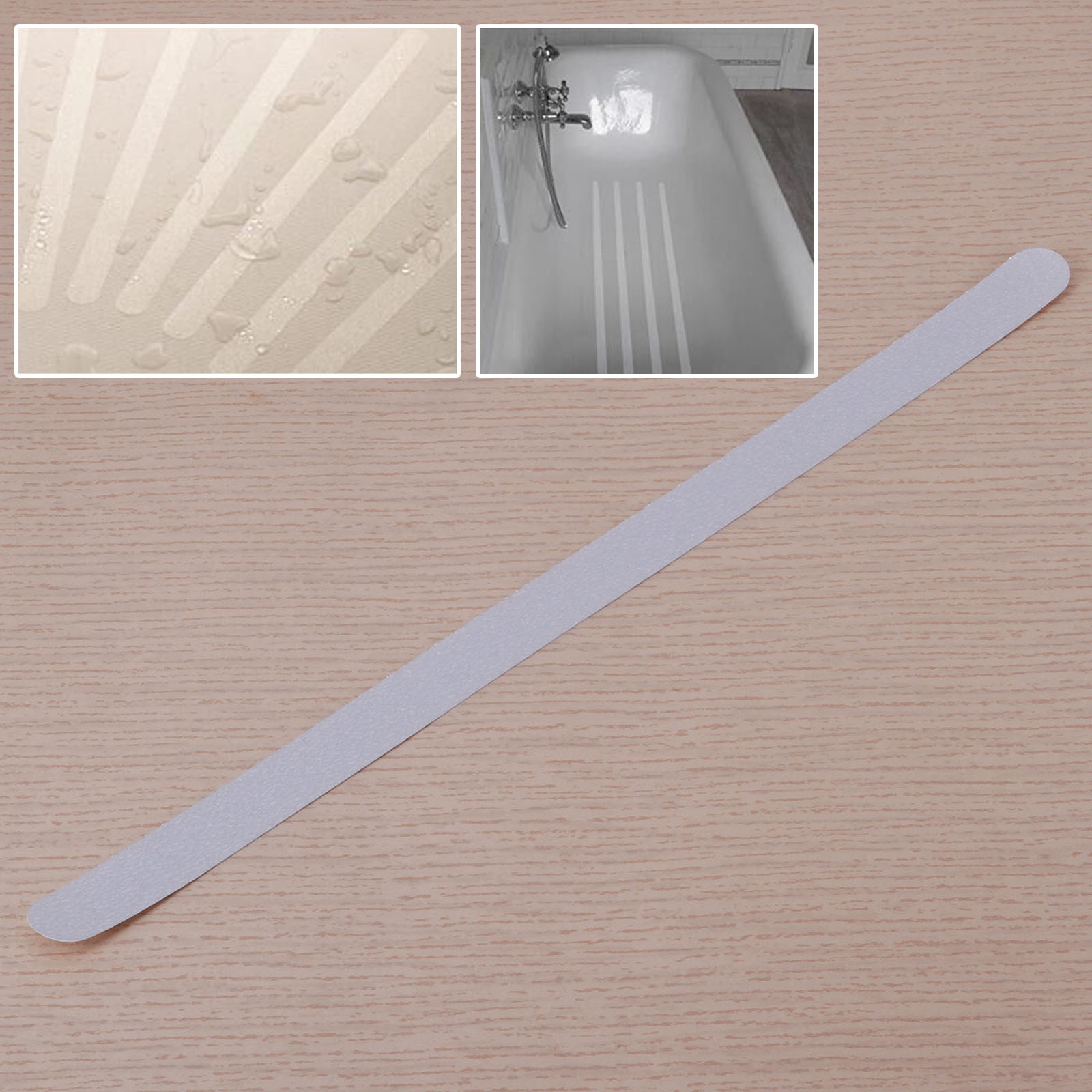 surepromise Anti Slip Strips Stickers Bath Shower Stair Safety Non Slip Pads Clear Black